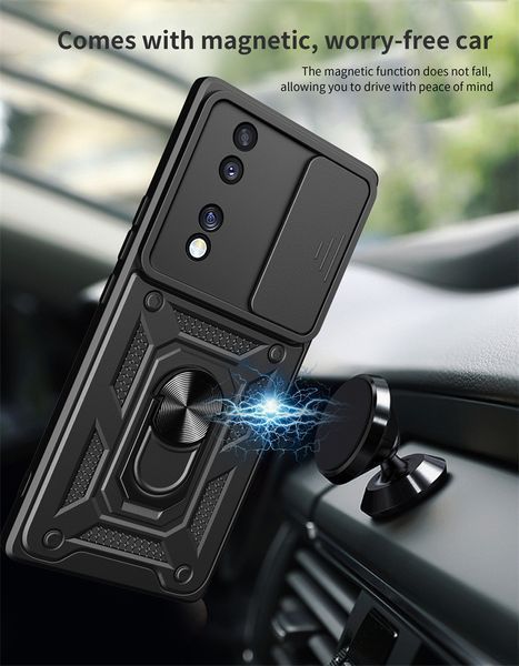 PC + TPU чехол Camshield armor для Honor 70 / красный 89462 фото