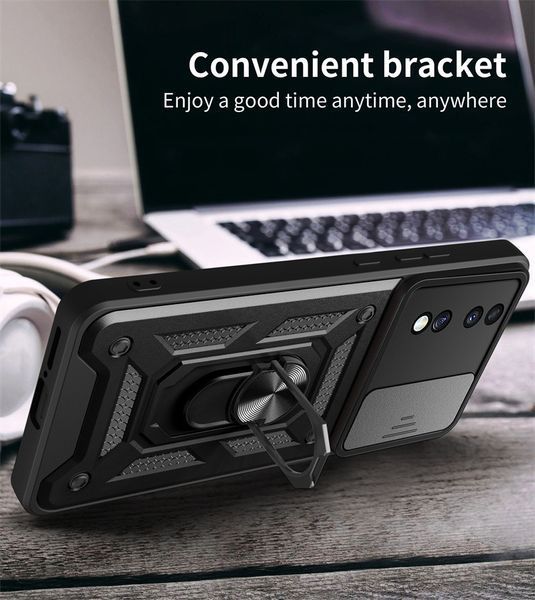 PC + TPU чехол Camshield armor для Honor 70 / красный 89462 фото