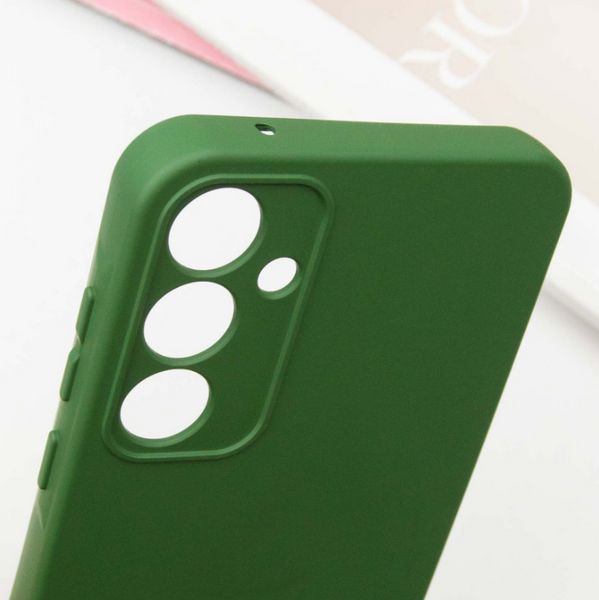 Чохол накладка TPU Liquid Silk для Samsung Galaxy S24 FE / темно-зелений 201173 фото