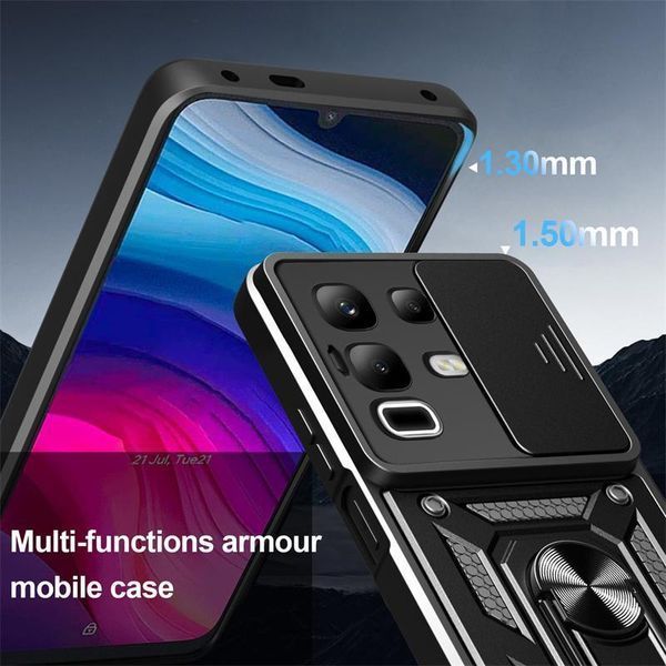 PC + TPU чохол Camshield Armor для Infinix Note 50 Pro Plus (5G) / сріблястий 099865 фото