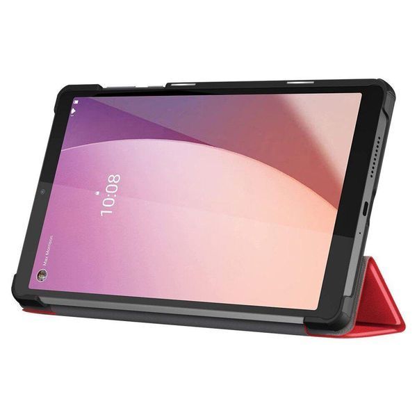 Шкіряний чохол книжка Crazy Horse для Lenovo Tab M8 4th Gen червоний 093867 фото