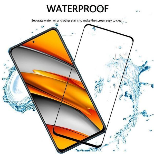 Захисне скло для Xiaomi Poco F3 / чорний 083293 фото
