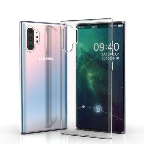 Ультратонкий 0,3 мм чохол на Samsung Galaxy Note 10 прозорий 80874 фото