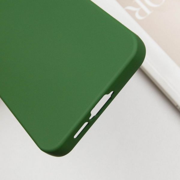 Чохол накладка TPU Liquid Silk для Samsung Galaxy S24 FE / темно-зелений 201173 фото