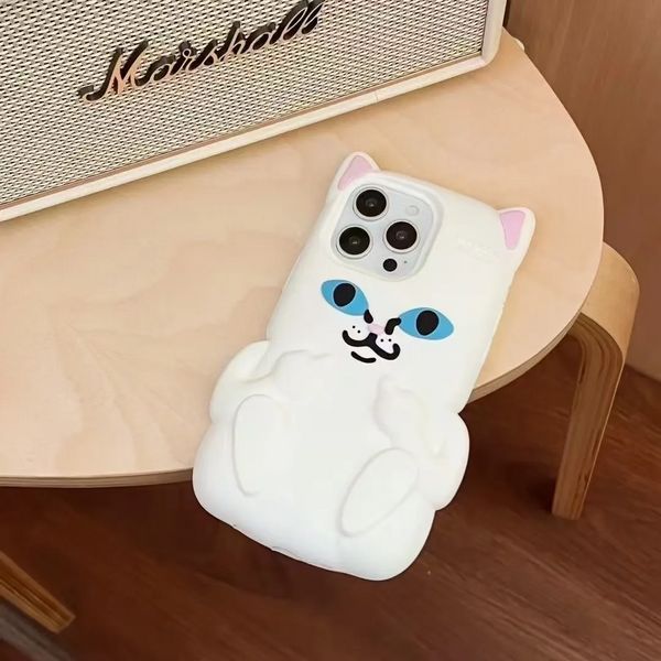 Гумовий 3D чохол для iPhone 16 Pro Max / Finger cat 098640 фото