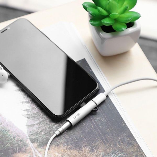 AUX кабель Hoco LS21 Lightning to Lightning + 3.5mm 80584 фото