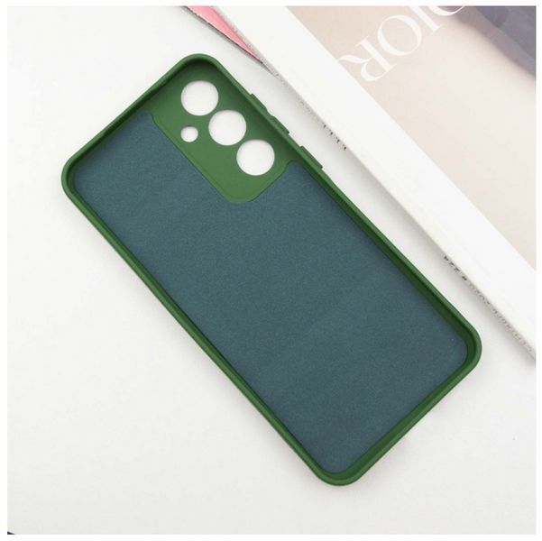 Чохол накладка TPU Liquid Silk для Samsung Galaxy S24 FE / темно-зелений 201173 фото