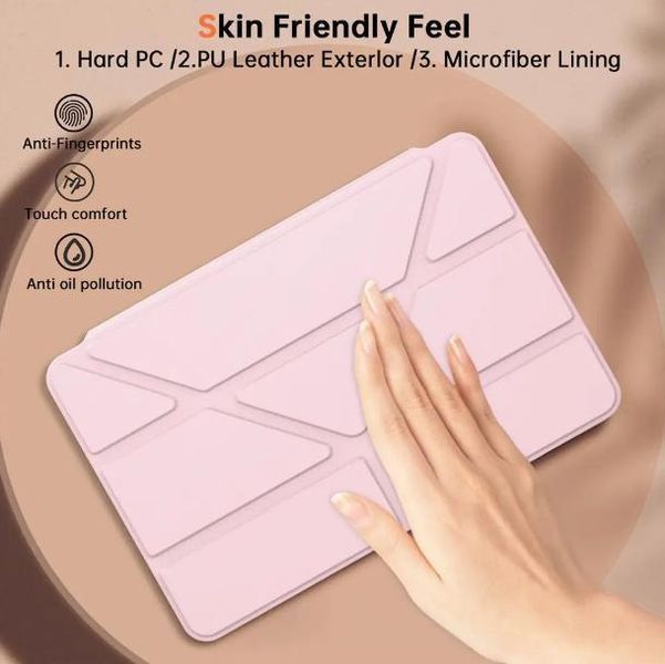Чохол книжка Transparent Origami на Samsung Galaxy Tab A11 (8.7") / рожевий 100695 фото