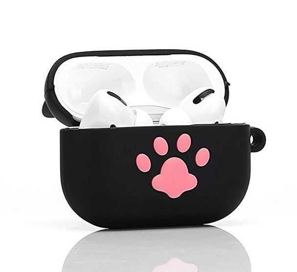 Силіконовий чохол із карабіном для AirPods 4/Paw 098513 фото