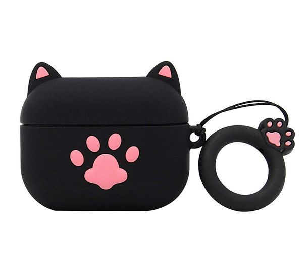 Силіконовий чохол із карабіном для AirPods 4/Paw 098513 фото
