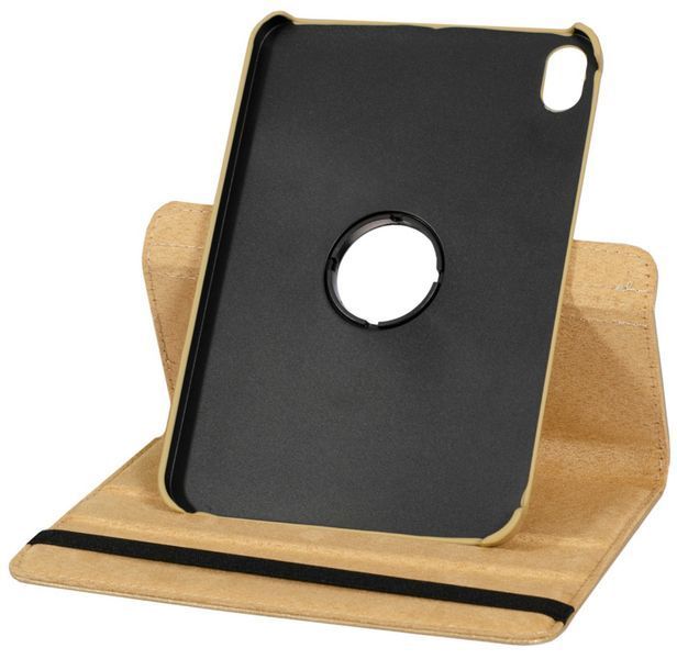 Шкіряний чохол книжка 360 на Apple iPad mini 6 (8.3") / золотистий 087490 фото