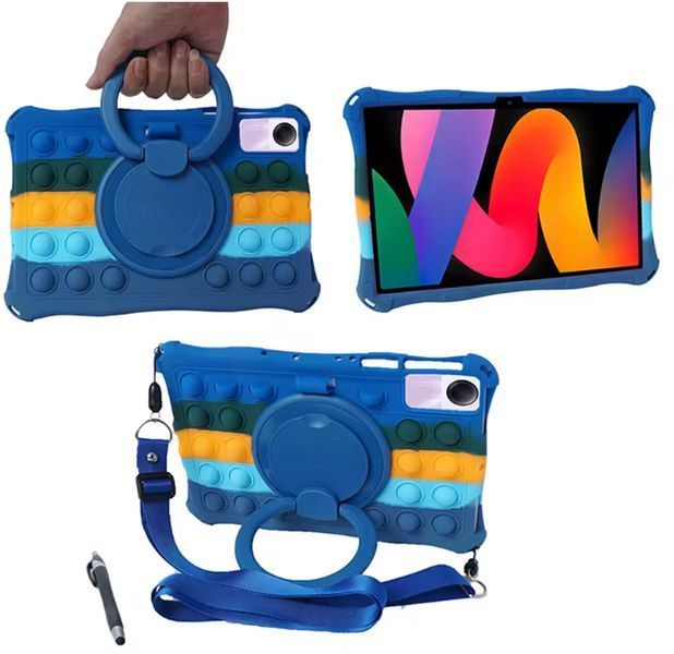 Чехол Pop it case на планшет Xiaomi&nbsp;Redmi Pad SE (11") / colorful dark blue 098400 фото