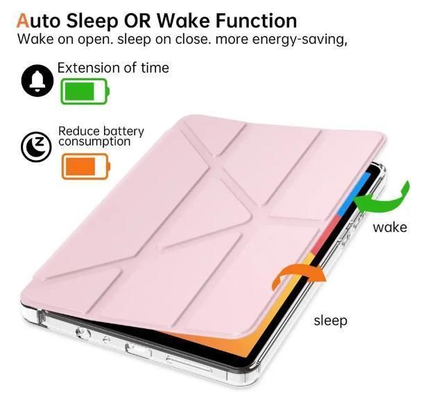 Чохол книжка Transparent Origami на Samsung Galaxy Tab A11 (8.7") / рожевий 100695 фото