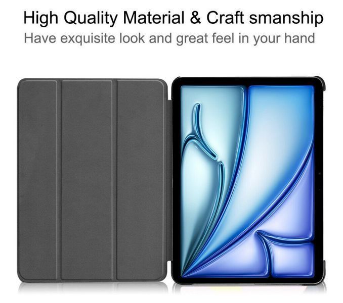 Кожаный чехол книжка Crazy Horse на планшет iPad Air 4 10.9" (2020) / синий 202712 фото