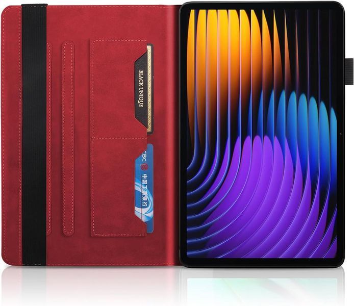 Чохол книжка Wood Book на планшет Xiaomi Pad 8 (11.2") / червоний 100926 фото