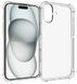 Протиударний силіконовий чохол WXD для iPhone 16 Plus / прозорий 200685 фото 1