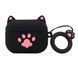 Силіконовий чохол із карабіном для AirPods 4/Paw 098513 фото 2