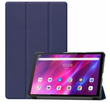 Кожаный чехол книжка Crazy Horse для Lenovo Tab K10 синий
