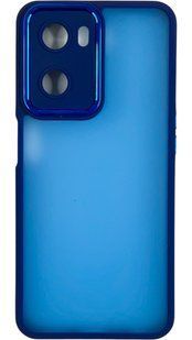 TPU чохол Luxury Metal Lens на Oppo A57S (на оппо-а57с) синій 087641 фото