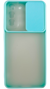 Чохол для TOTU Slide Camera для Samsung Galaxy S21 FE 5G (на самсунг з21 фе) бірюзовий 085703 фото