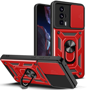 PC + TPU чохол Camshield armor для Poco F5 Pro / червоний 089362 фото