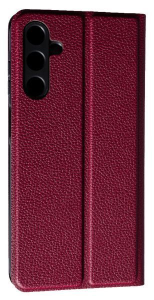 Шкіряний чохол-книжка Fibra case на Samsung Galaxy A25 / бордовий 095816 фото
