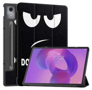 Шкіряний чохол книжка Crazy Horse на планшет Lenovo Xiaoxin Pad Pro (12.7") 2025 / dont touch me 202572 фото