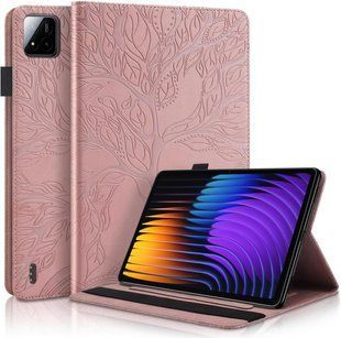 Чохол книжка Wood Book на планшет Xiaomi Pad 8 (11.2") / рожевий 100927 фото
