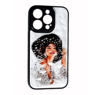 TPU чехол Prisma Ladies на iPhone 14 Pro (на айфон 14 про) Girl in a hat 086694 фото