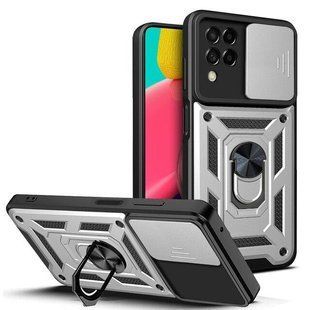PC + TPU чохол Camshield armor для Samsung Galaxy M33 (5G) / сріблястий 089211 фото