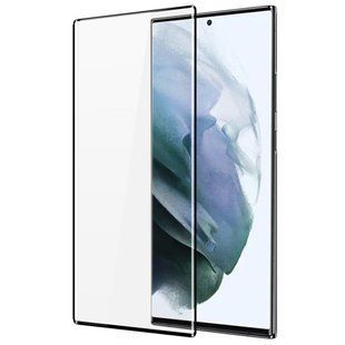 Захисне скло для Samsung Galaxy S22 Ultra (на самсунг із22 ультра) чорний 086594 фото