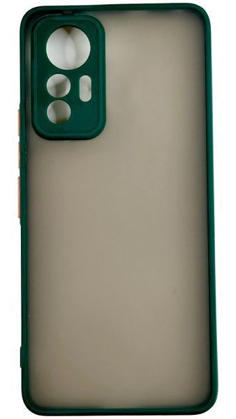 TPU чохол накладка Matte Color Case для Xiaomi 12 Lite темно-зелений 092122 фото