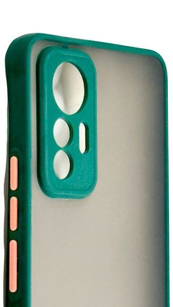 TPU чохол накладка Matte Color Case для Xiaomi 12 Lite темно-зелений 092122 фото