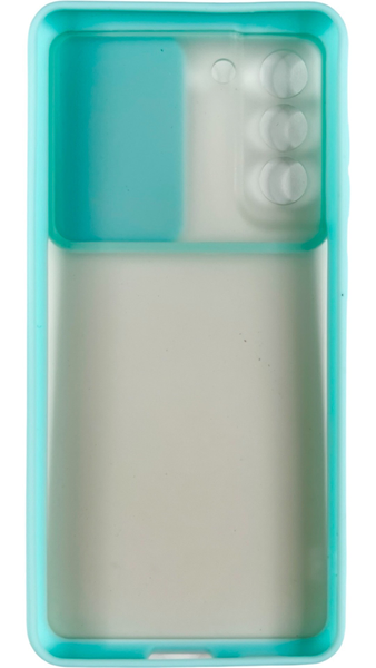 Чохол для TOTU Slide Camera для Samsung Galaxy S21 FE 5G (на самсунг з21 фе) бірюзовий 085703 фото
