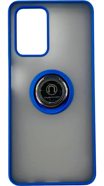 TPU чохол накладка Matte Ring Magnit для ZTE Blade V40 Vita синій 090261 фото