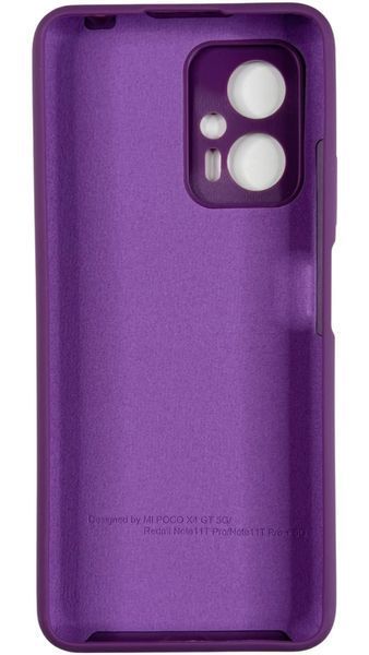 Чохол силіконовий Soft touch для Poco X4 GT (на поко х4 жт) баклажановий 087691 фото