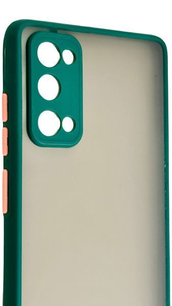 TPU чохол накладка Matte Color Case для Samsung Galaxy S20 FE темно-зелений 092222 фото