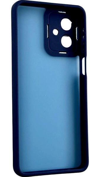 TPU чохол Luxury Metal Lens на Motorola G54 синій 094635 фото