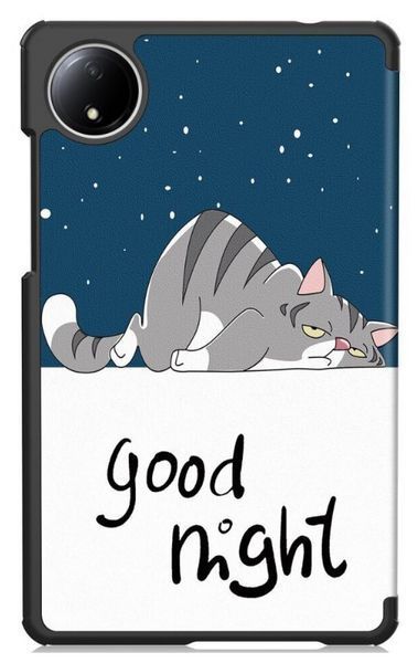 Чохол книжка Crazy Horse на Xiaomi Redmi Pad SE (8.7") 2024 / good night 200510 фото