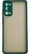 TPU чохол накладка Matte Color Case для Samsung Galaxy S20 FE темно-зелений 092222 фото 3