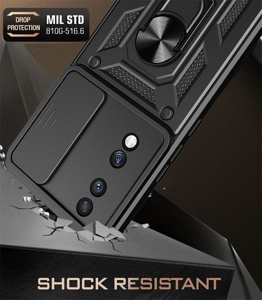 PC + TPU чехол Camshield armor для Honor 70 / синий 89463 фото