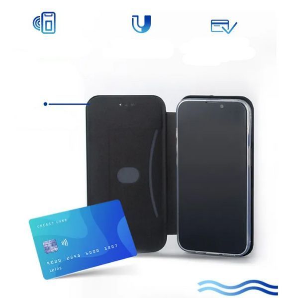 Чехол книжка Elegant book для Motorola G17 Power / синий 204732 фото