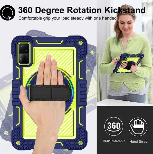 Чохол Carbon Armor Cover Tablet на планшет Xiaomi Redmi Pad SE (11") / (синій + зелений) 093767 фото
