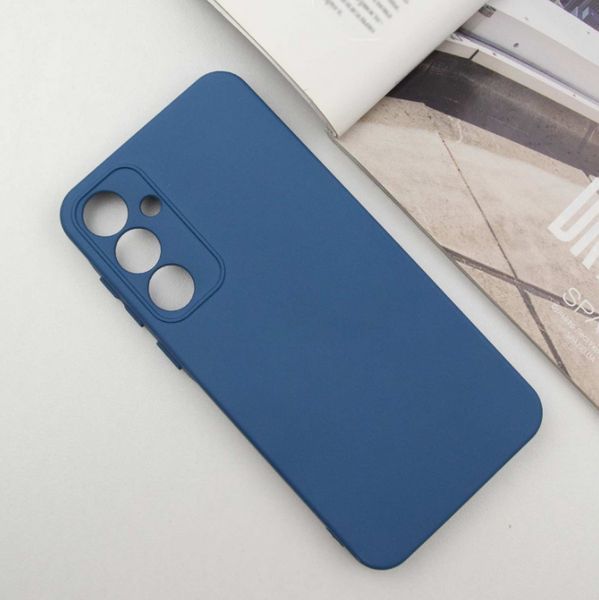 Чехол накладка TPU Liquid Silk для Samsung Galaxy S24 FE / navy blue 201174 фото