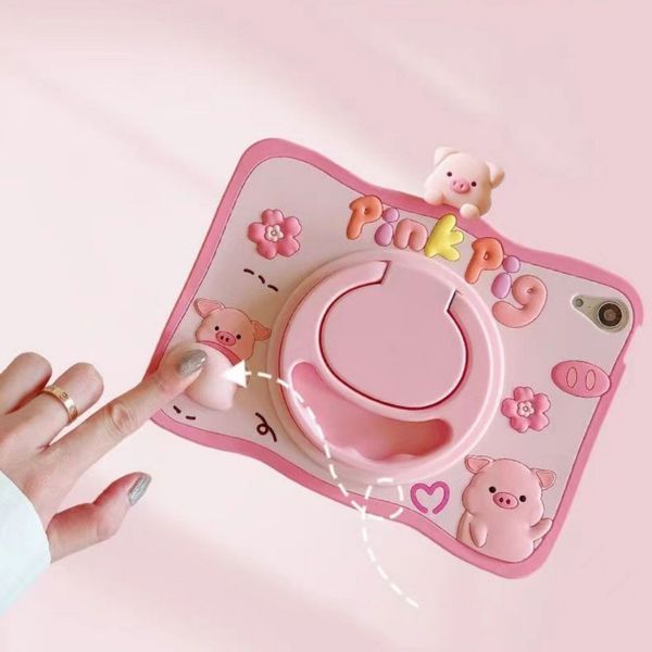 Чехол Happy Case на планшет iPad 10.9" (2022) / Pink Pig 099421 фото
