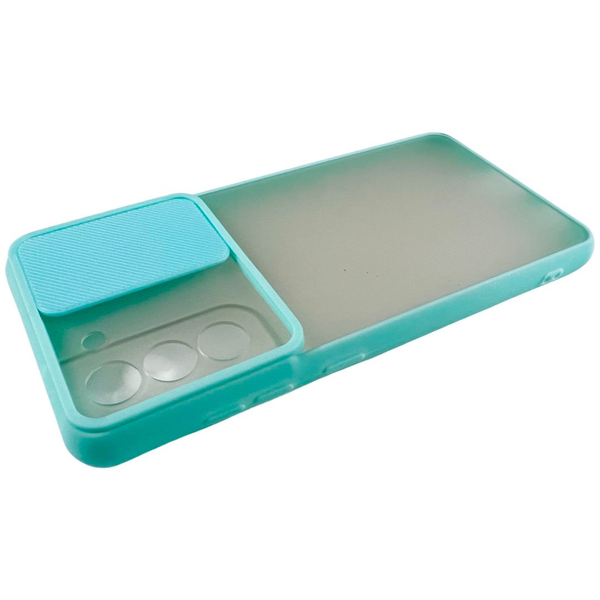 Чохол для TOTU Slide Camera для Samsung Galaxy S21 FE 5G (на самсунг з21 фе) бірюзовий 085703 фото