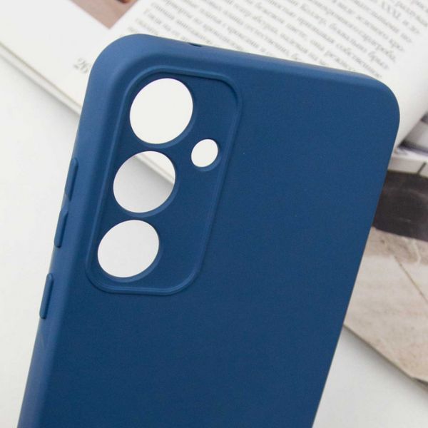 Чехол накладка TPU Liquid Silk для Samsung Galaxy S24 FE / navy blue 201174 фото