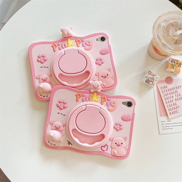 Чехол Happy Case на планшет iPad 10.9" (2022) / Pink Pig 099421 фото