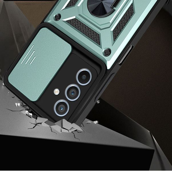 PC + TPU чохол Armor Camshield для Samsung Galaxy M14 / зелений 090714 фото
