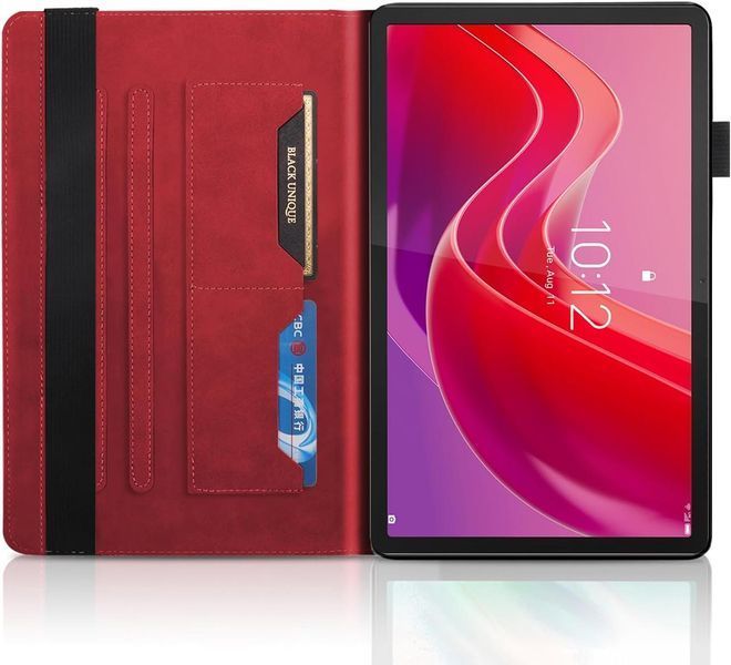 Чохол-книжка Wood book на планшет Lenovo Xiaoxin Pad 2024 (11") / червоний 095646 фото